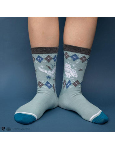 Set 3 pares de calcetines cinereplicas harry potter hedwig