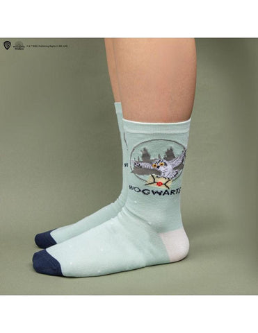 Set 3 pares de calcetines cinereplicas harry potter hedwig