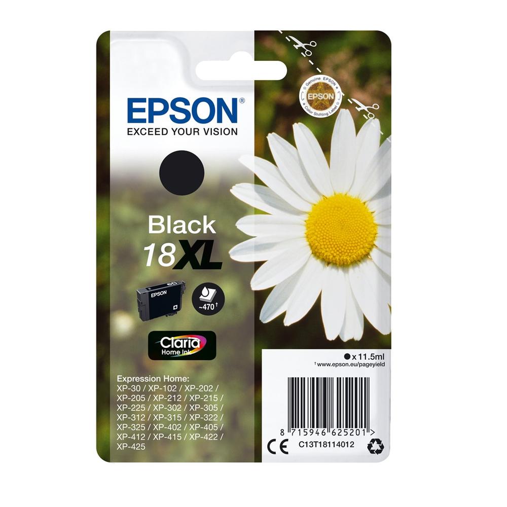 Cartucho tinta epson t181140 xl negro alta capacidad xp - 102 - 205 - 305 - 405 - 30 -  margarita