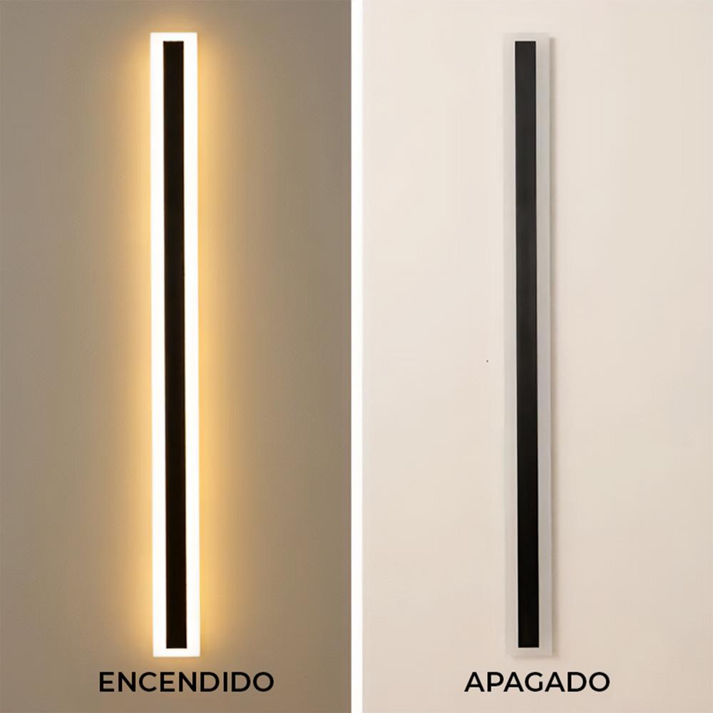 Aplique pared exterior25w 115cm aplique exterior largoaplique de diseño impermeables ip65blanco natural 4000kac220v aplique de exterior led negro