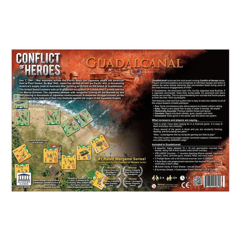 Juego de mesa conflict of heroes guadalcanal pacific 1942 edad recomendada 13 años idioma ingles