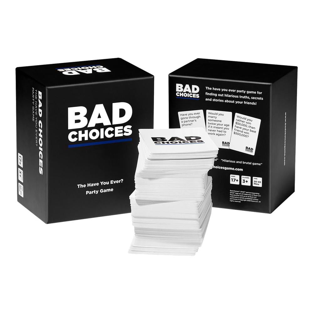 Juego de mesa bad choices edad recomendada 17 años ingles idioma