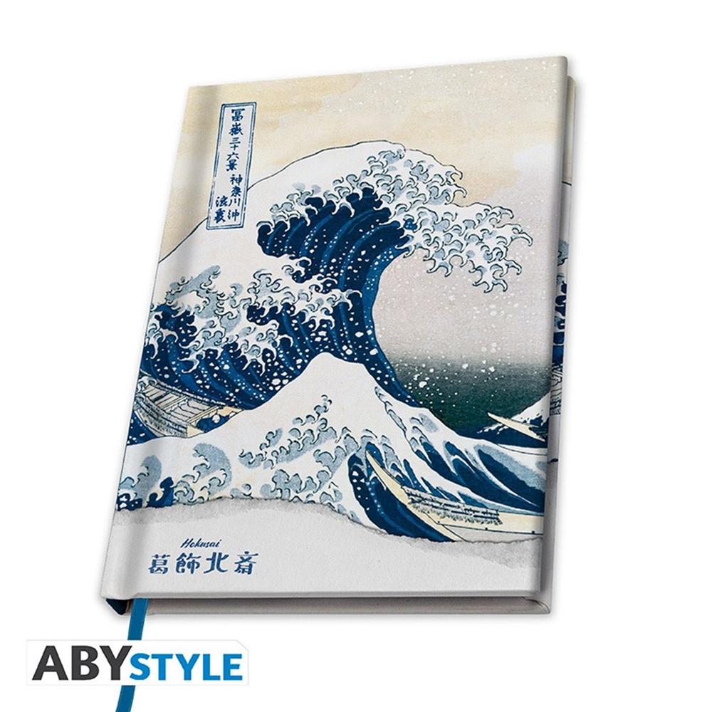 Cuaderno de notas a5 abystyle hokusai la gran ola