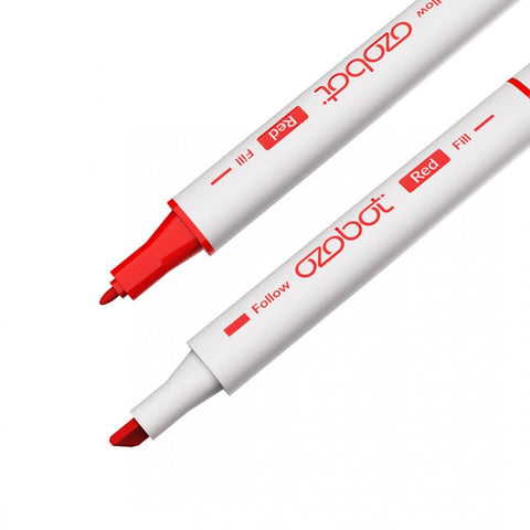 Rotuladores ozobot color code doble punta colores negro rojo azul verde