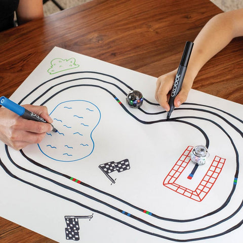 Rotuladores ozobot color code doble punta colores negro rojo azul verde