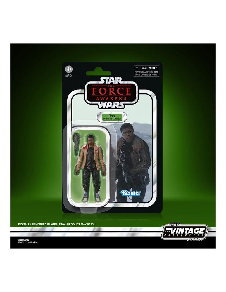 Figura hasbro star wars the force awakens the vintage collection finn starkiller base