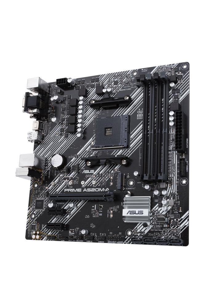 Placa base asus prime a520m - a ii - csm socket am4  ddr4 x4 max 128gb 3200mhz d - sub hdmi displayport matx