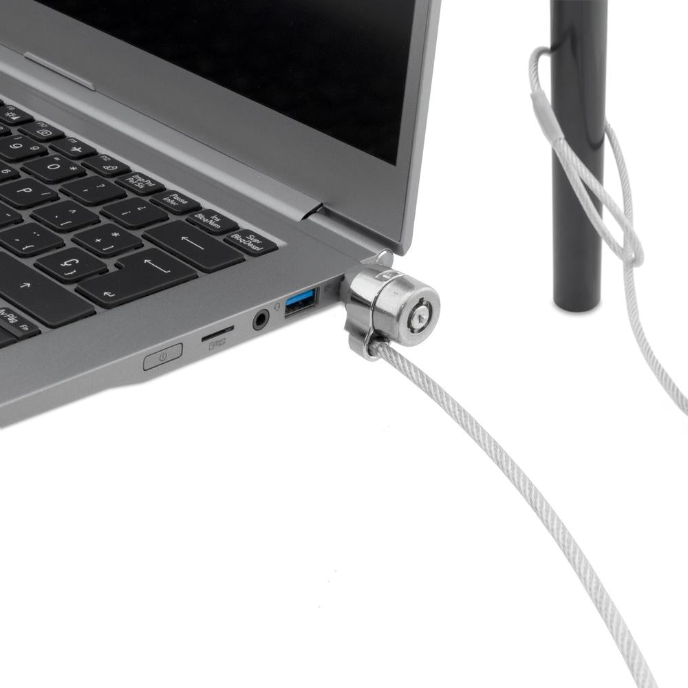 Cable seguridad coolbox tipo kesington con llave 1.8m.