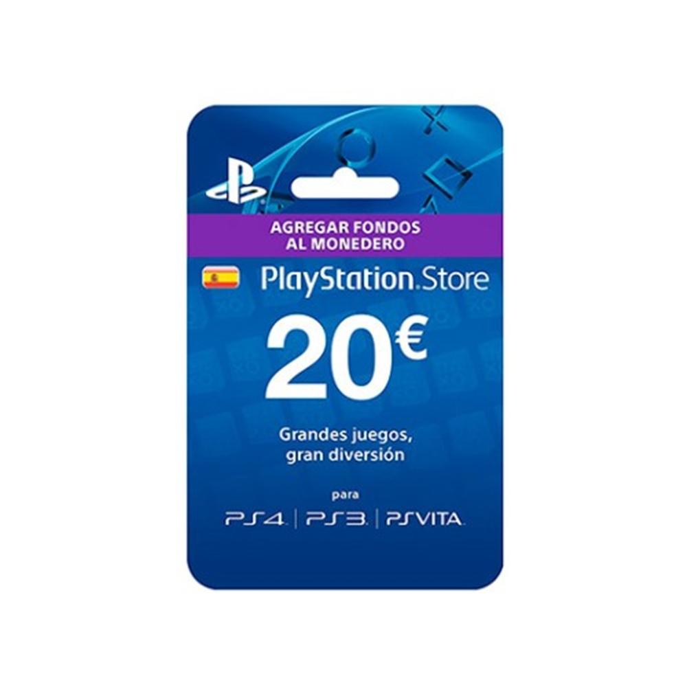 Tarjeta prepago monedero sony playstation live card 20 euros