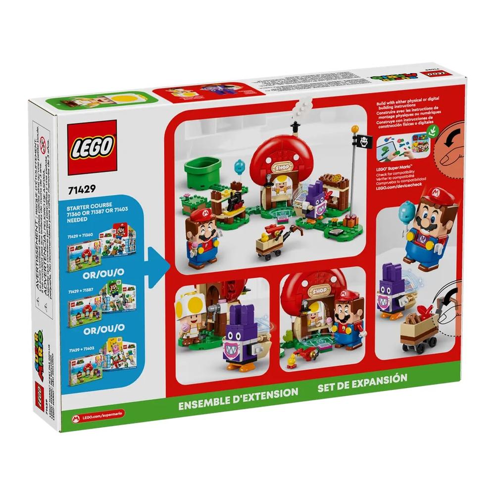 Lego super mario set de expansion: caco gazapo en la tienda de toad