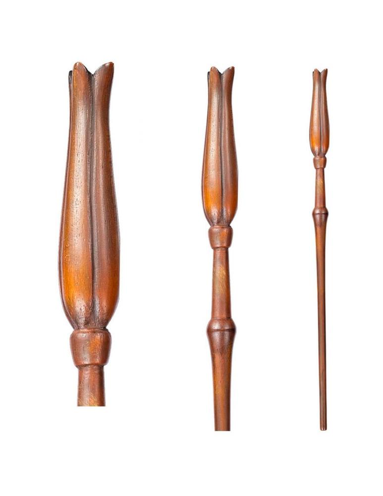 Replica the noble collection harry potter varita de luna lovegood en caja de olivander
