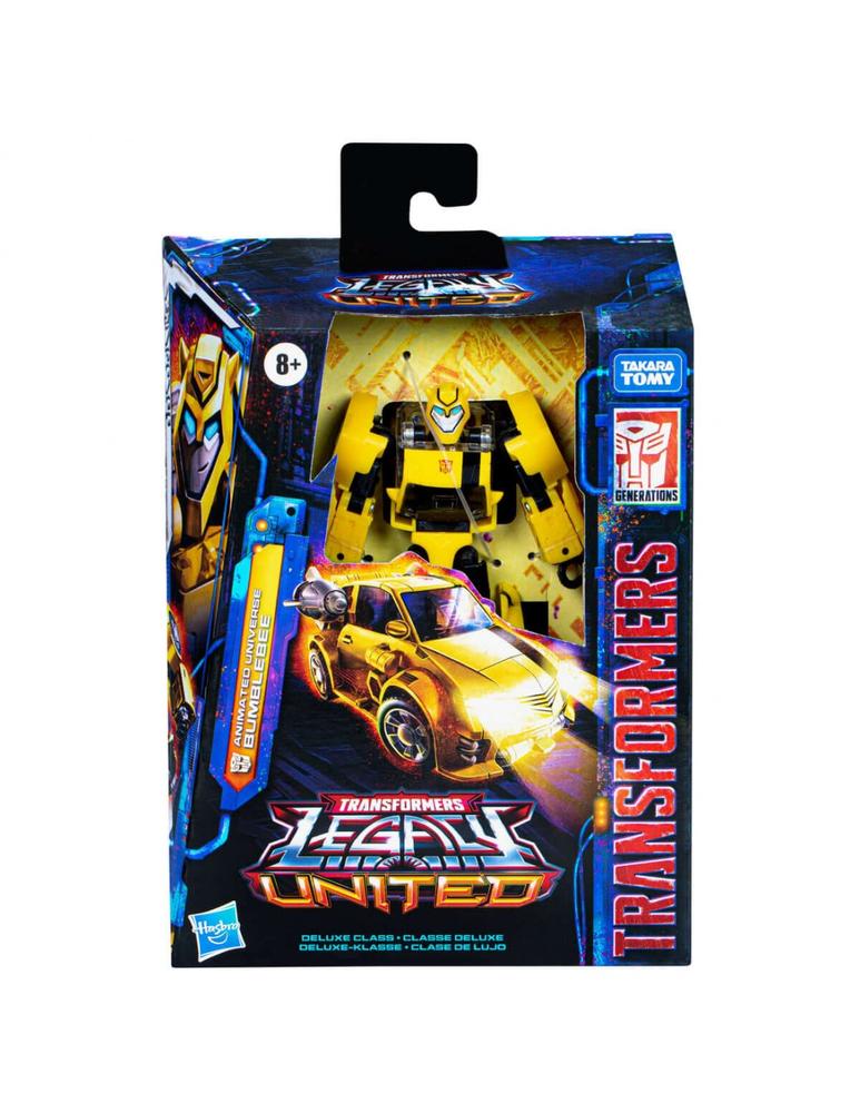 Figura hasbro transformers legaly united animated universe bumblebee