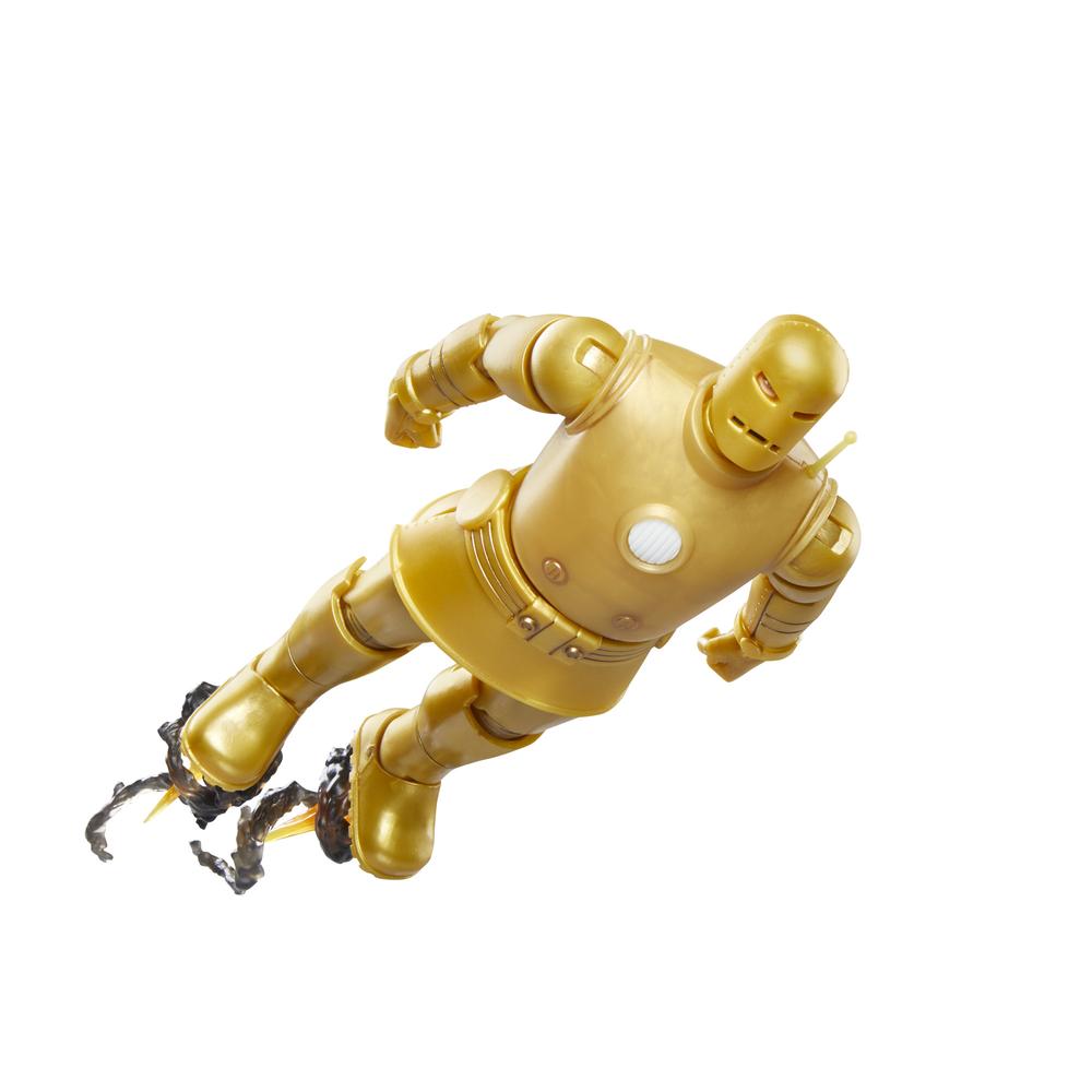 Figura hasbro marvel legends series iron man (model 01 - gold)