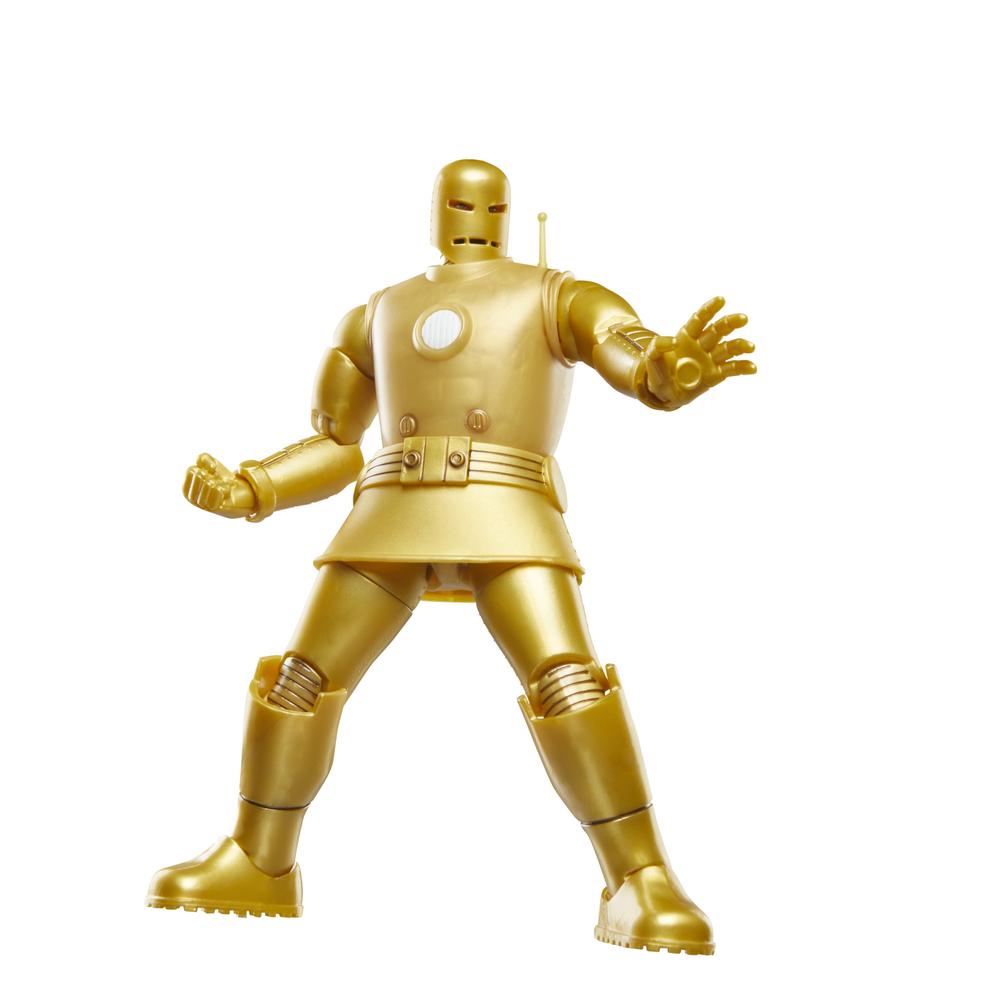 Figura hasbro marvel legends series iron man (model 01 - gold)