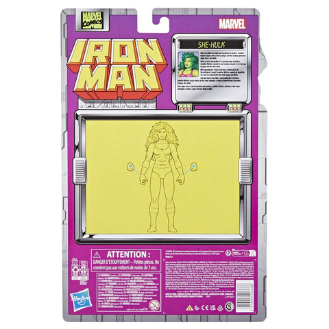 Figura hasbro marvel legends series iron man she - hulk