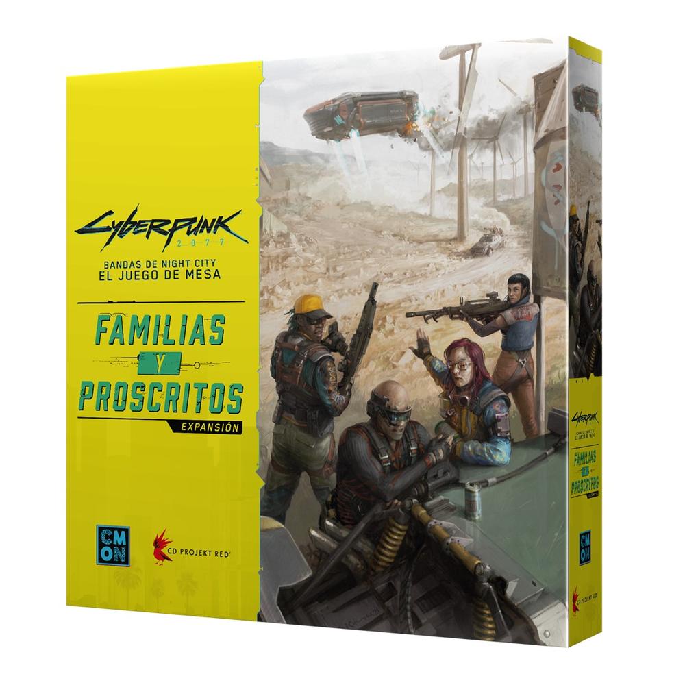 Juego de mesa cyberpunk 2077: familias y proscritos edad recomendada 14 años