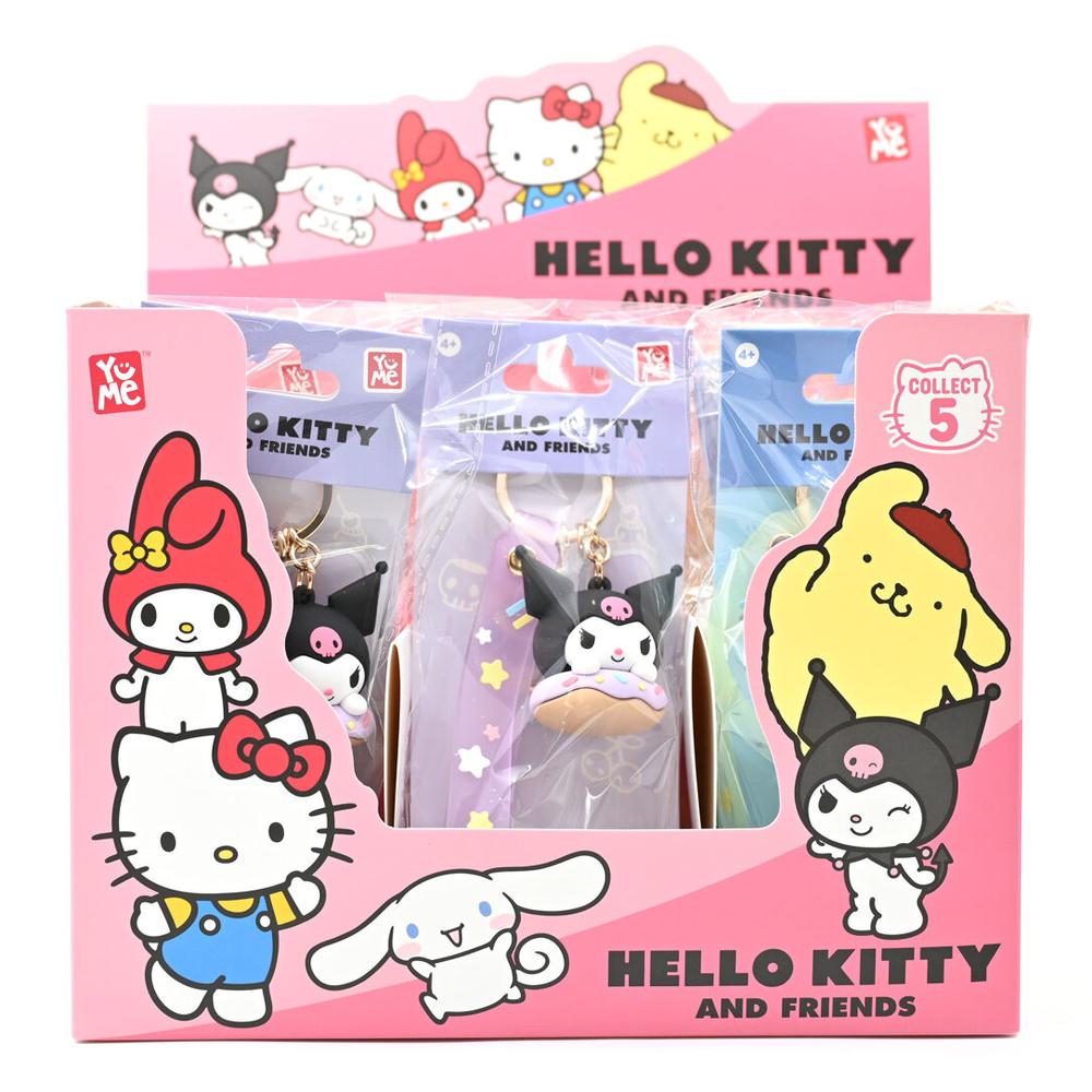 Llavero hello kitty and friends donut 1 unidad aleatoria