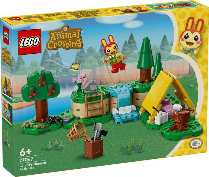 Lego animal crossing actividads al aire libre con coni