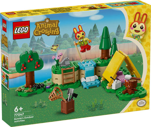 Lego animal crossing actividads al aire libre con coni