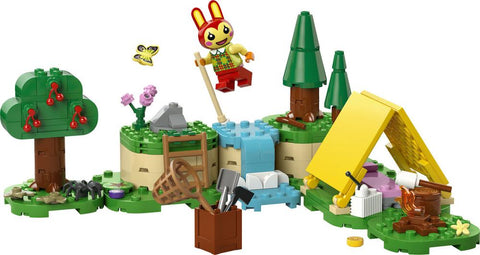 Lego animal crossing actividads al aire libre con coni