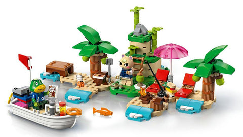 Lego animal crossing paseo en barca con el capitán