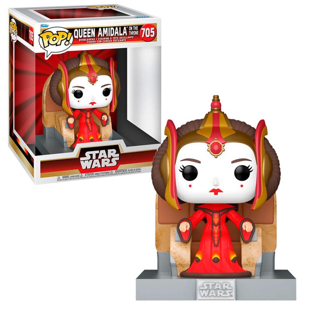 Funko pop deluxe star wars the phantom menace amidala en el trono 76012