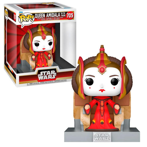 Funko pop deluxe star wars the phantom menace amidala en el trono 76012