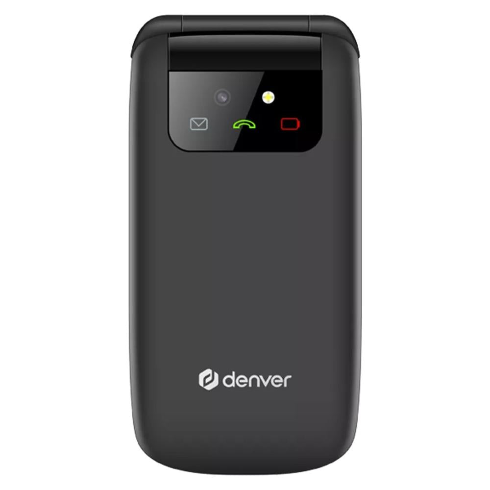 Telefono movil denver 2.4pulgadas - sms - quand band - camara - boton sos - para mayores