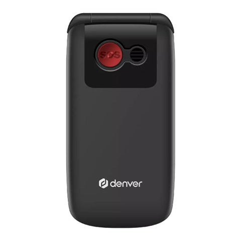 Telefono movil denver 2.4pulgadas - sms - quand band - camara - boton sos - para mayores