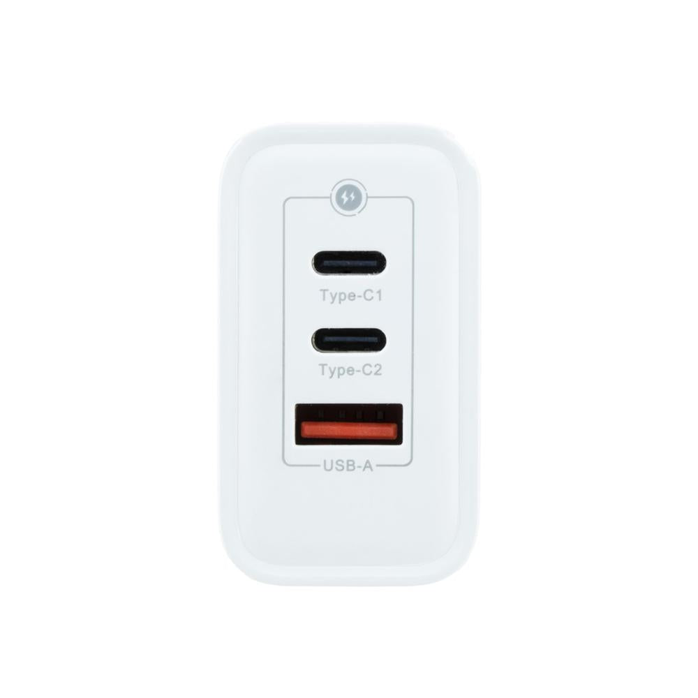 Cargador usb de pared coolbox 65w 2 x usb tipo c - usb tipo a