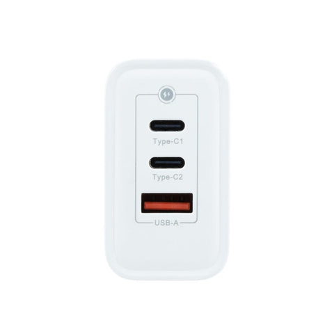 Cargador usb de pared coolbox 65w 2 x usb tipo c - usb tipo a