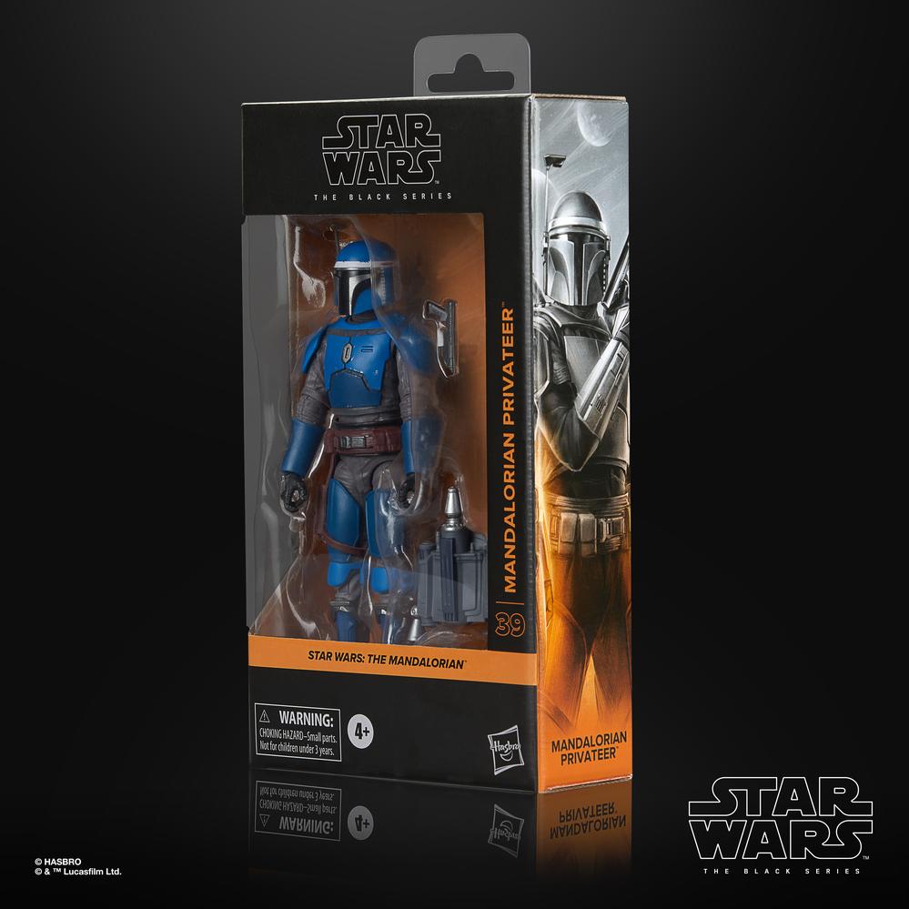 Figura hasbro star wars mandalorian the black series mandalorian provateer