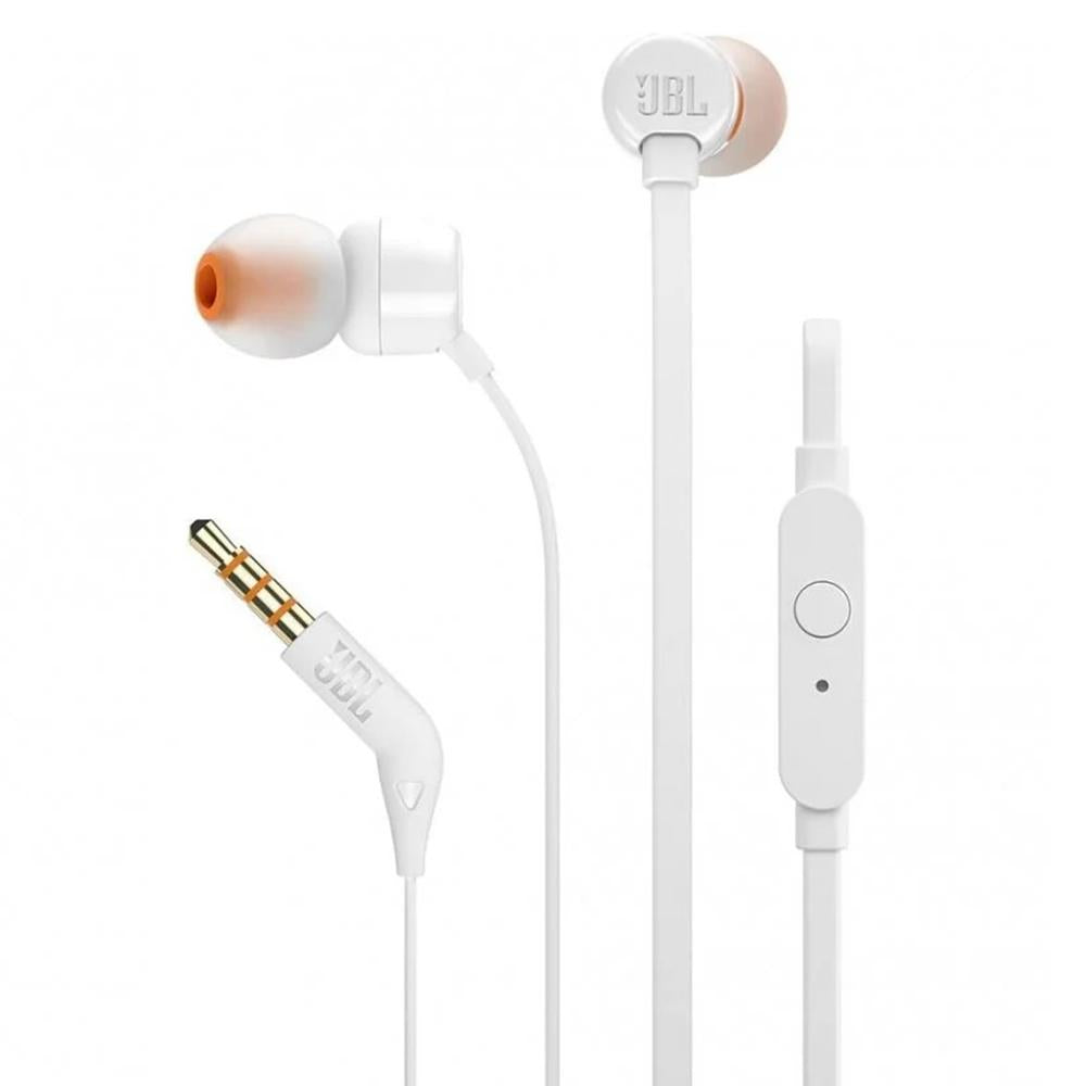 Auriculares intrauditivos jbl t160 white