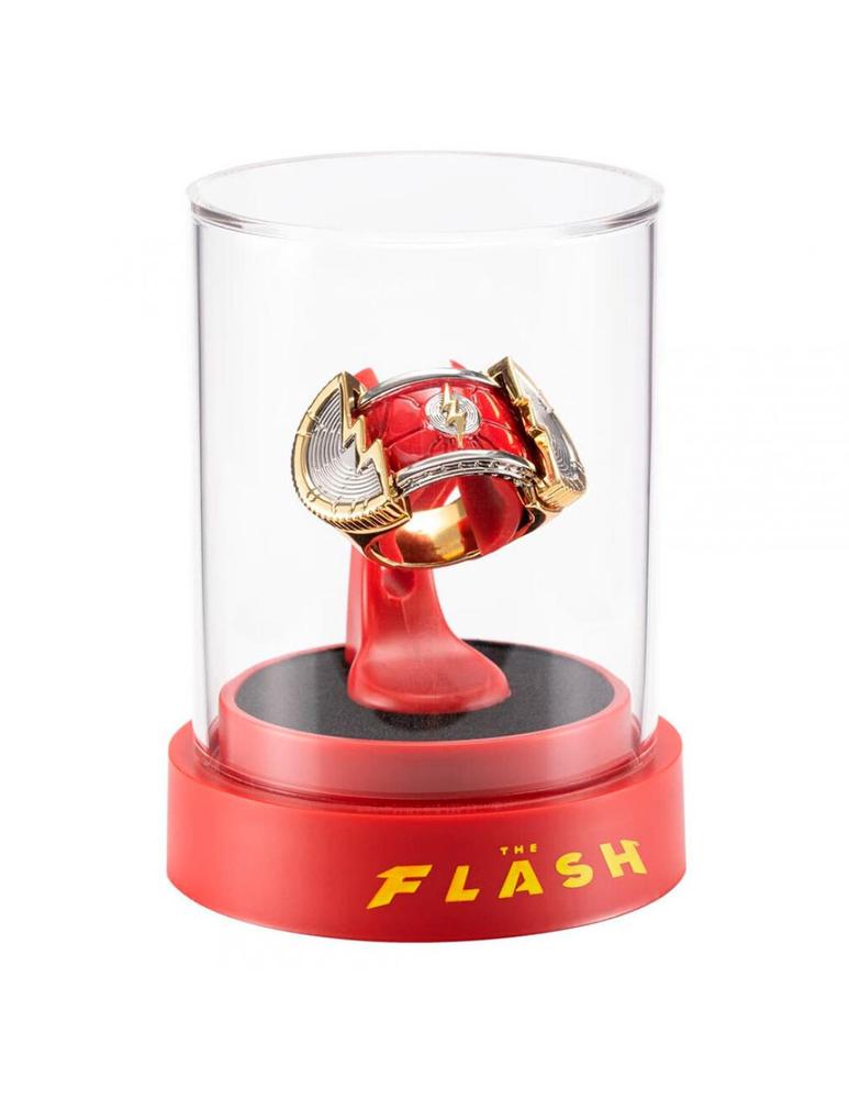 Réplica anillo y exhibidor the noble collection dc comics the flash