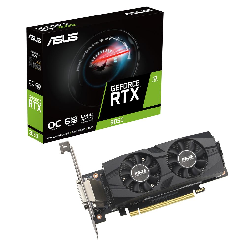 Tarjeta grafica asus nvidia rtx 3050 lp brk oc ediction 6gb gddr6 hdmi display port dvi - d