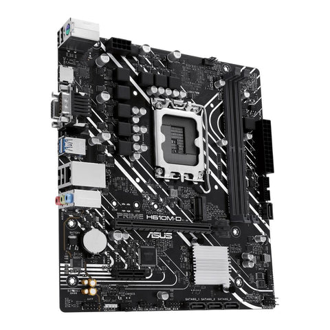 Placa base asus intel prime h610m - d socket 1700 ddr5 x2 max 96gb 4800mhz d - sub hdmi matx