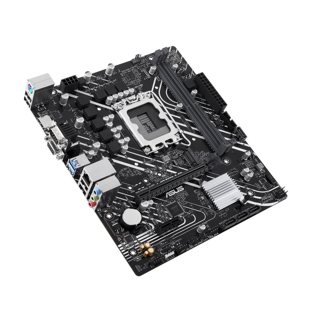 Placa base asus intel prime h610m - d socket 1700 ddr5 x2 max 96gb 4800mhz d - sub hdmi matx