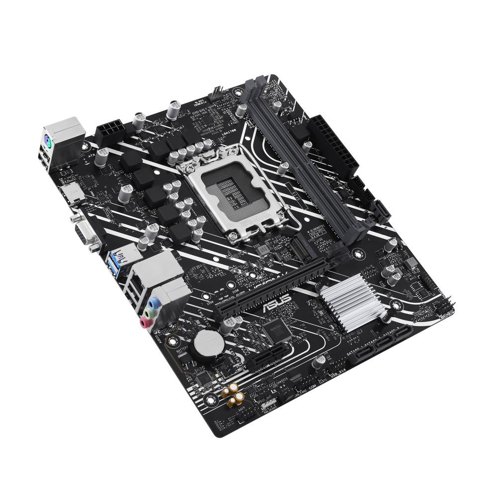 Placa base asus intel prime h610m - k socket 1700 ddr5 x2 max 96gb 4800mhz d - sub hdmi matx