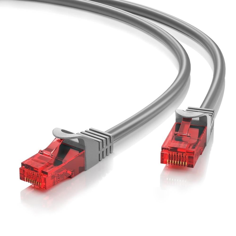 Cable red ewent latiguillo rj45 utp cat6 15m gris