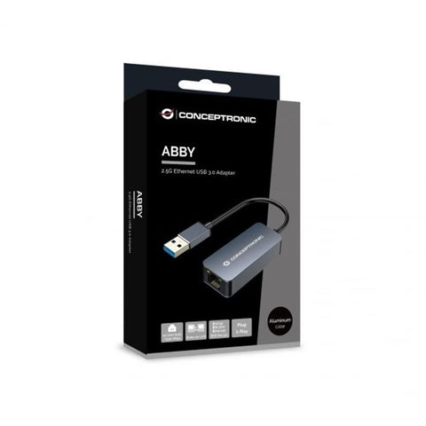 Adaptador usb 3.0 a rj45 conceptronic macho - hembra