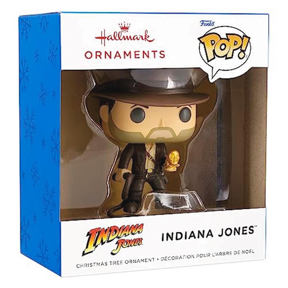 Adorno de navidad funko indiana jones figura de resina