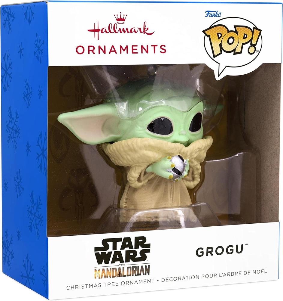 Adorno de navidad funko star wars grogu figura de resina