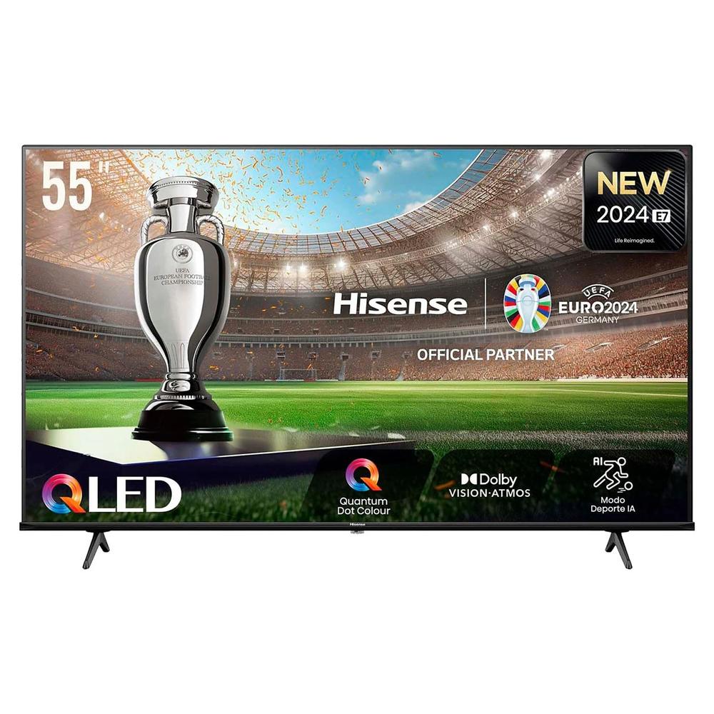 Tv hisense 55pulgadas qled 4k uhd -  55e7nq -  smart tv