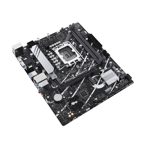 Placa base asus intel prime b760m - k socket 1700 ddr5 x2 max 96gb hdmi d - sub matx