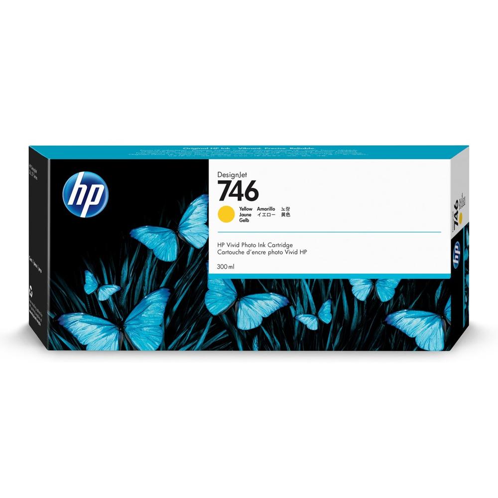 Cartucho tinta hp designjet 746 de 300 ml amarilla