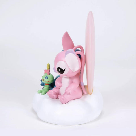 Figura iluminada enesco disney stitch y angel