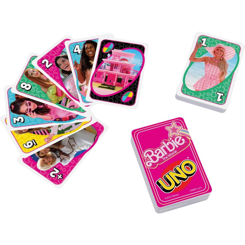 Juego de cartas uno barbie