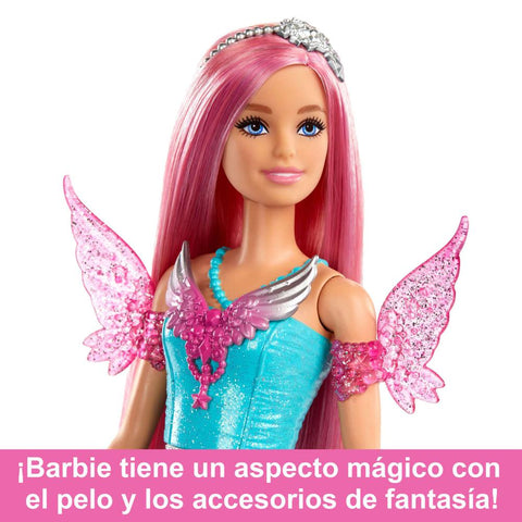 Muñeca barbie mattel cuento de hadas & mascotas