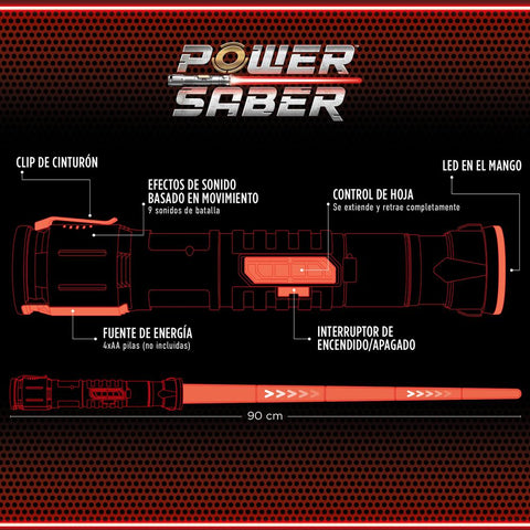 Power saber rojo