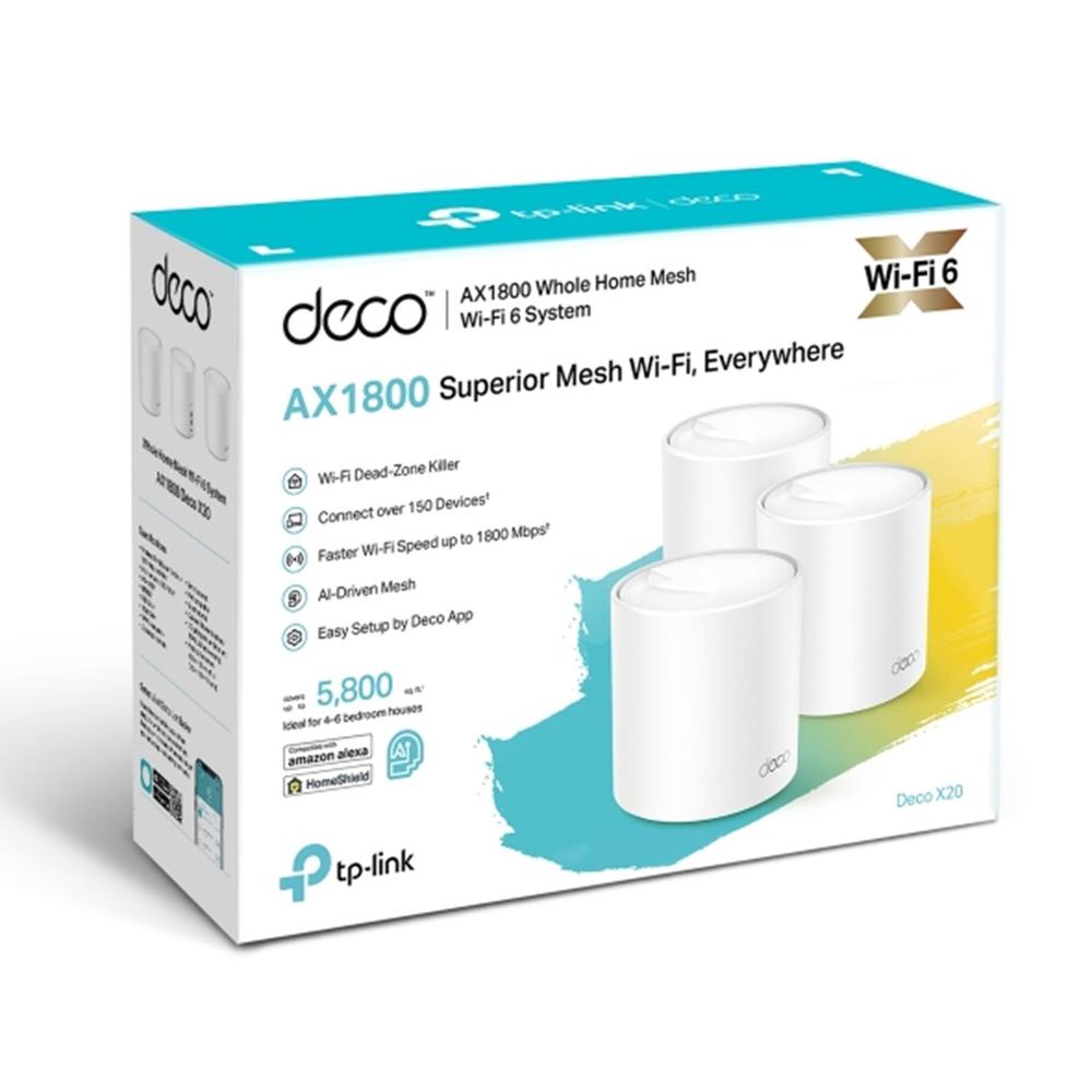 Wifi mesh tp - link deco x20 ax1800 pack 3 unidades